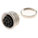 Lumberg 8 Pole Straight M16 DIN Socket, Panel Mount Female, Threaded, 5A, 60V AC, IP68, DIN EN 60529, Series 304 0304 08
