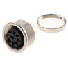 Lumberg 8 Pole Straight M16 DIN Socket, Panel Mount Female, Threaded, 5A, 60V AC, IP68, DIN EN 60529, Series 304 0304 08