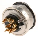 Lumberg 8 Pole Straight M16 DIN Socket, Panel Mount Female, Threaded, 5A, 60V AC, IP68, DIN EN 60529, Series 304 0304 08