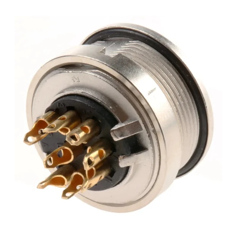 Lumberg 8 Pole Straight M16 DIN Socket, Panel Mount Female, Threaded, 5A, 60V AC, IP68, DIN EN 60529, Series 304 0304 08
