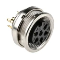 Lumberg 6 Pole Straight M16 DIN Panel Mount Female Socket Connector 5A 250V AC KFV 60