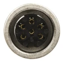Lumberg 6 Pole Straight M16 DIN Panel Mount Female Socket Connector 5A 250V AC KFV 60