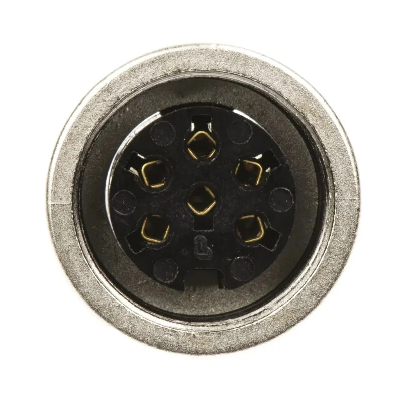 Lumberg 6 Pole Straight M16 DIN Panel Mount Female Socket Connector 5A 250V AC KFV 60
