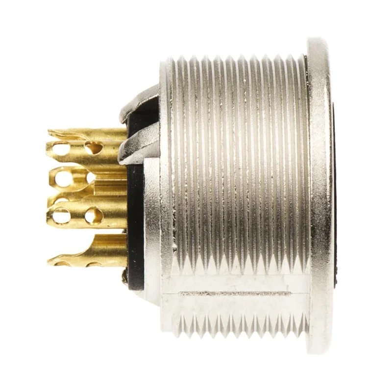 Lumberg 6 Pole Straight M16 DIN Panel Mount Female Socket Connector 5A 250V AC KFV 60