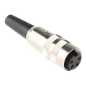 Lumberg 4 Pole Straight M16 DIN Socket Cable Female Threaded, 5A 250V ac IP40 KV 40