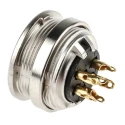 Lumberg 6 Pole Straight M16 DIN Panel Mount Female Socket Connector 5A 250V AC KFV 60