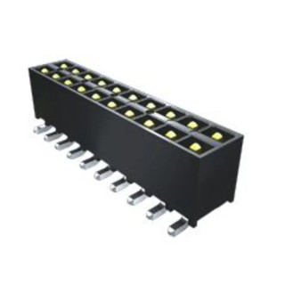 Samtec Right Angle Through Hole PCB Header 10 Contacts 2.54 mm Pitch 2 Row Shrouded IPT1
