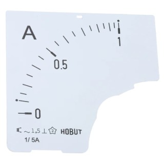 HOBUT Meter Scale 0/1A for 1/5A CT Panel Meter Accessory D72 DIAL 0/1A