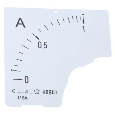 HOBUT Meter Scale 0/1A for 1/5A CT Panel Meter Accessory D72 DIAL 0/1A
