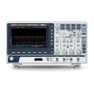 RS PRO 200 MHz Bench Mixed Signal Oscilloscope 16 Channels 8 in WVGA Display 10Mpts Memory Depth 180-4793