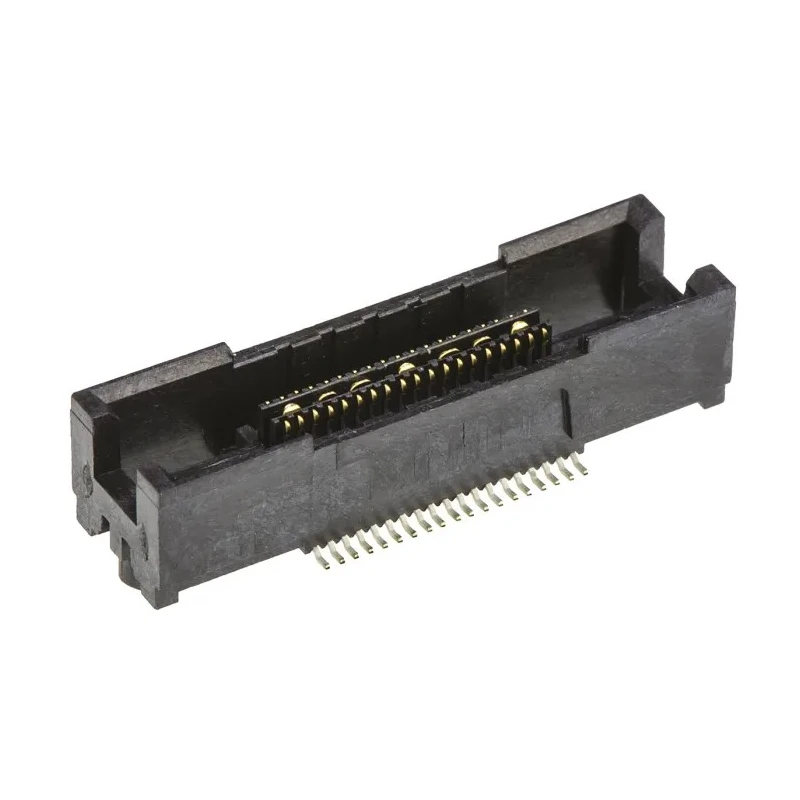 TE Connectivity MICTOR Series Straight Surface PCB Socket, 38-Contact, 2 Row, 0.64 mm Pitch Solder 2-5767004-2