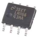 Texas Instruments Operational Amplifier, Surface Mount SOIC Package, 2 Channels, 57 MHz Gain Bandwidth LMH6643MA/NOPB