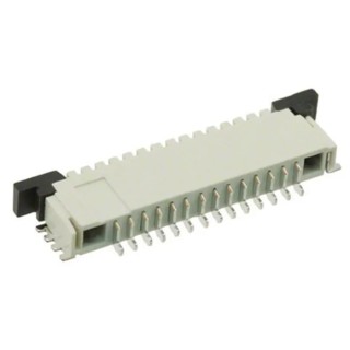 TE Connectivity FPC 1 mm Pitch 14 Way Right Angle Female FPC Connector Solder 1-84953-4