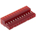 TE Connectivity 12-Way IDC Connector Female Cable Mount 2.54mm Pitch 5A 250V AC Right Angle Shrouded MTA-100 4-640440-2