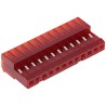 TE Connectivity 12-Way IDC Connector Female Cable Mount 2.54mm Pitch 5A 250V AC Right Angle Shrouded MTA-100 4-640440-2