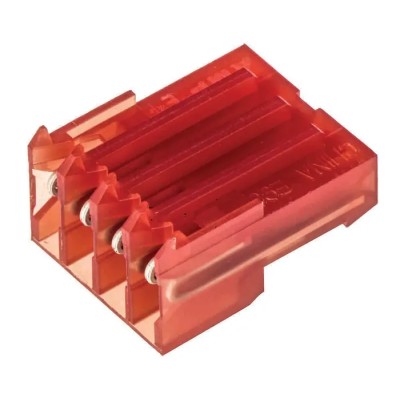 TE Connectivity 4-Way IDC Connector Female for Cable, 1 Row 3-640440-4