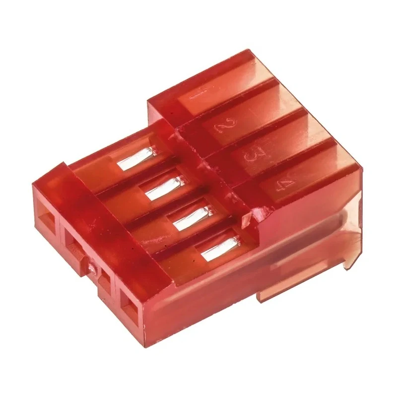 TE Connectivity 4-Way IDC Connector Female for Cable, 1 Row 3-640440-4