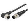 Molex Sensor Actuator Cable Female 5 Way M12 to Male 5 Way M12, 60V, IP67 Rated, 3m 1200669000