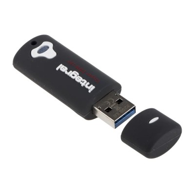 Integral Memory 64 GB USB 3.0 Hardware Encrypted Flash Drive INFD64GCRY3.0197