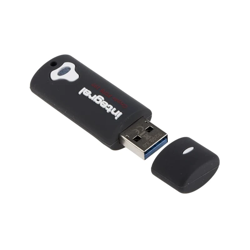 Integral Memory 64 GB USB 3.0 Hardware Encrypted Flash Drive INFD64GCRY3.0197