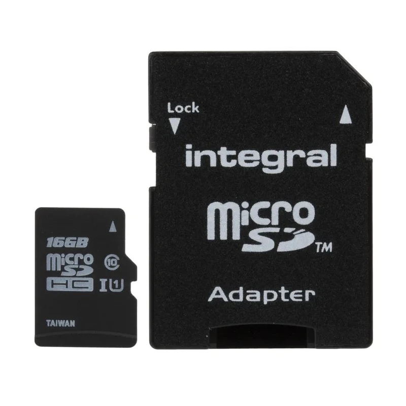Integral Memory 16 GB MicroSDXC microSD Card Class 10 INMSDH16G10-90U1