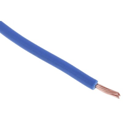 RS PRO Blue Hook Up Wire 22 AWG 16 x 0.2 mm Core Strands 100m Polyvinyl Chloride Jacket 180-5911