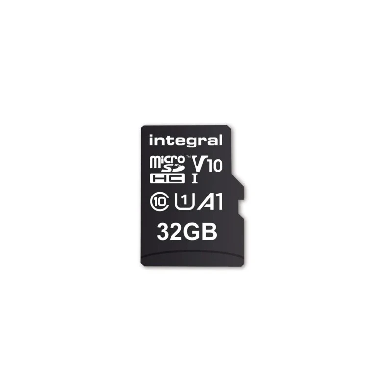 Integral Memory 32 GB MicroSDXC microSD Card UHS 1 U1 Class 10 with SD Adapter INMSDH32G-100V10