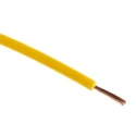 RS PRO Tri-Rated Series Yellow Hook Up Wire 20 AWG 24 x 0.2 mm Core Strands 100 m PVC Insulation 180-5932
