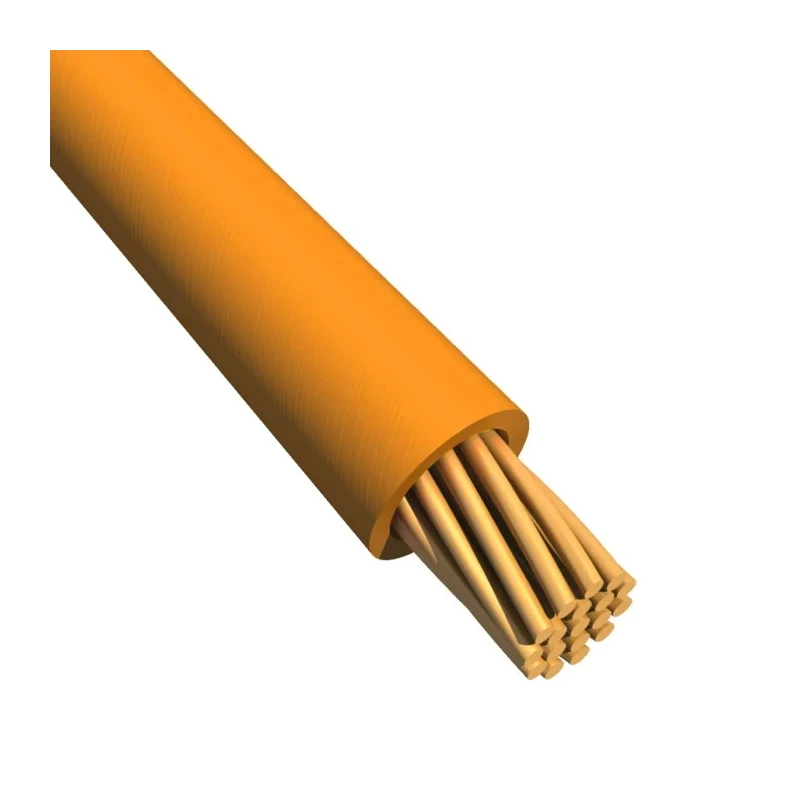 RS PRO Orange Tri-Rated Hook Up Wire 16 AWG, 30 x 0.25 mm Copper Strands, 100 m Length 105°C Maximum Operating 180-5952