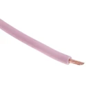 RS PRO Pink Hook Up Wire 16 AWG 30 x 0.25 mm Copper Conductor, 100 m Length, Voltage 600 V 180-5945