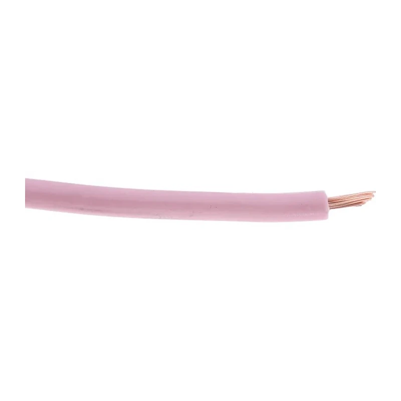 RS PRO Pink Hook Up Wire 16 AWG 30 x 0.25 mm Copper Conductor, 100 m Length, Voltage 600 V 180-5945