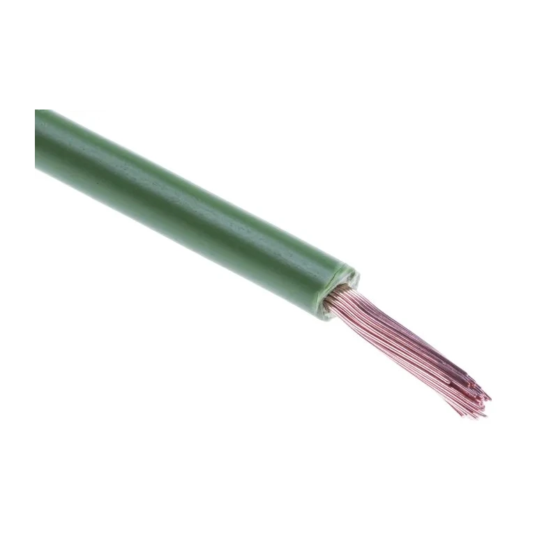 RS PRO Green Hook Up Wire, 14 AWG, 50 x 0.25 mm Strands, 100 m Length, Polyvinyl Chloride Insulation, Tri-Rated 180-5972
