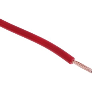 RS PRO Red Hook Up Wire 14 AWG 50 x 0.25 mm Core Strands 100 m Polyvinyl Chloride 180-5960
