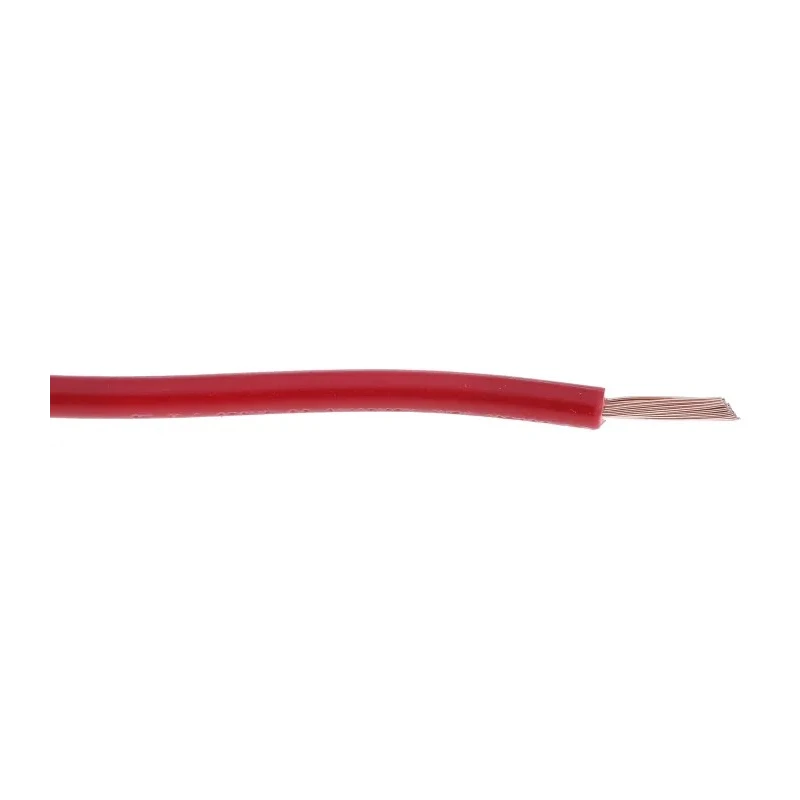 RS PRO Red Hook Up Wire 14 AWG 50 x 0.25 mm Core Strands 100 m Polyvinyl Chloride 180-5960