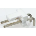 TE Connectivity MTA-156 Series Right Angle Through Hole Pin Header 5 Contact 3.96 mm Pitch 1 Row Unshrouded 640389-5