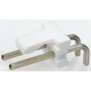 TE Connectivity MTA-156 Series Right Angle Through Hole Pin Header 5 Contact 3.96 mm Pitch 1 Row Unshrouded 640389-5