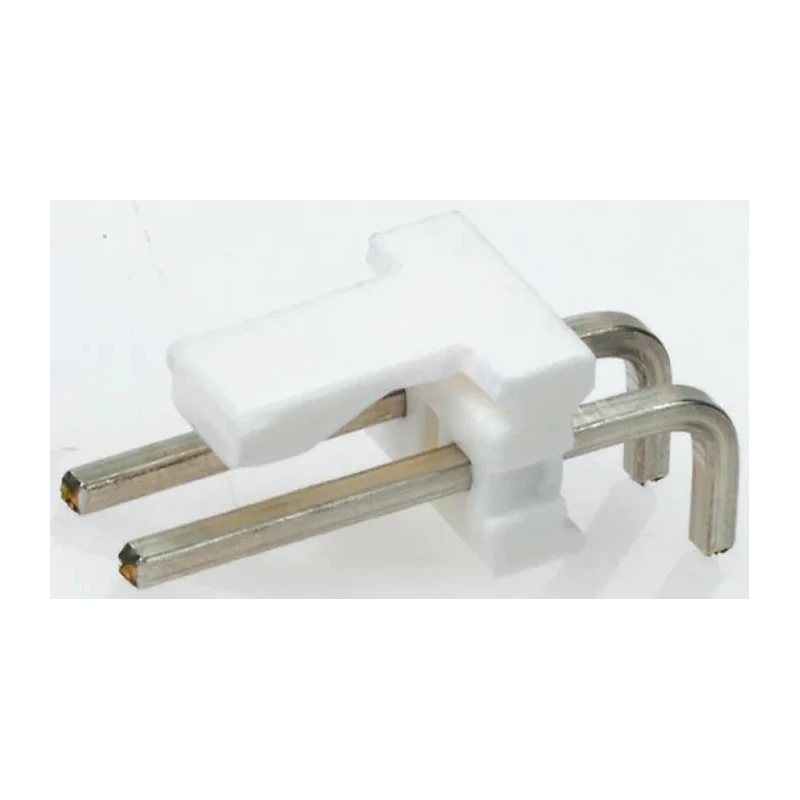 TE Connectivity MTA-156 Series Right Angle Through Hole Pin Header 5 Contact 3.96 mm Pitch 1 Row Unshrouded 640389-5