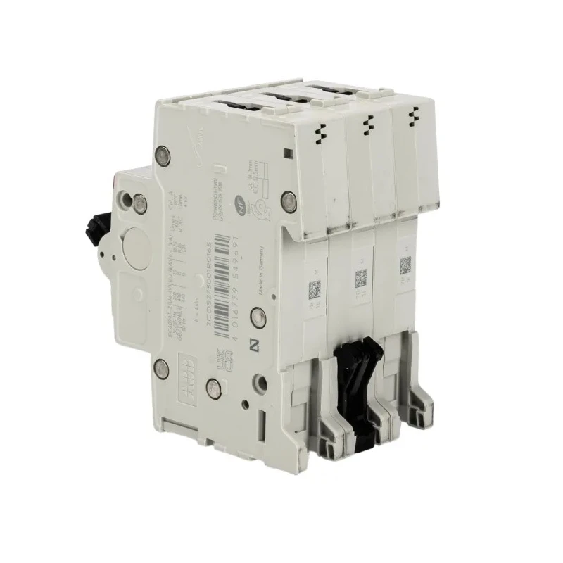 ABB System Pro M Compact Miniature Circuit Breaker, 3-Pole, 16A, Type B, 440V AC, 12V DC, 10kA 2CDS273001R0165 S203M-B16