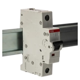 ABB System Pro M Compact Miniature Circuit Breaker, 1-Pole, 40A, Type B, 253V AC, 72V DC, 10kA 2CDS271001R0405 S201M-B40