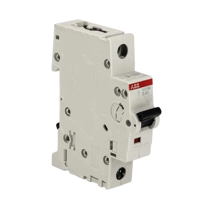 ABB System Pro M Compact Miniature Circuit Breaker, 1-Pole, 40A, Type B, 253V AC, 72V DC, 10kA 2CDS271001R0405 S201M-B40