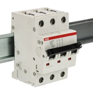 ABB System Pro M Compact S200M Miniature Circuit Breaker 3-Pole 50A Type B 440V AC 12V DC 10kA 2CDS273001R0505 S203M-B50