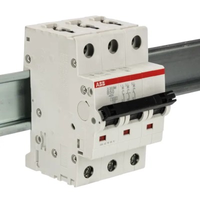 ABB System Pro M Compact S200M Miniature Circuit Breaker 3-Pole 50A Type B 440V AC 12V DC 10kA 2CDS273001R0505 S203M-B50