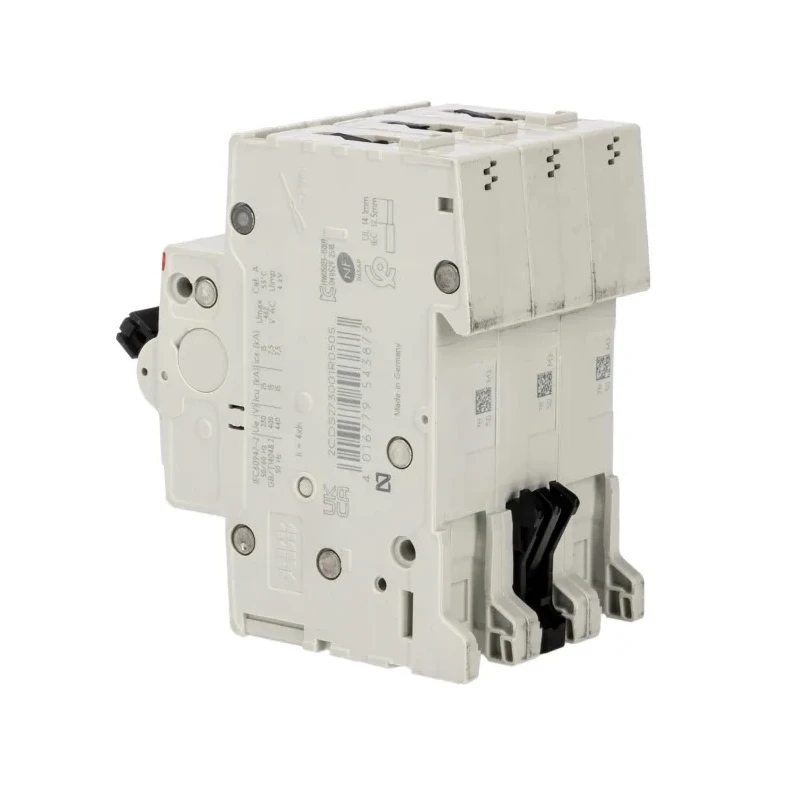 ABB System Pro M Compact S200M Miniature Circuit Breaker 3-Pole 50A Type B 440V AC 12V DC 10kA 2CDS273001R0505 S203M-B50