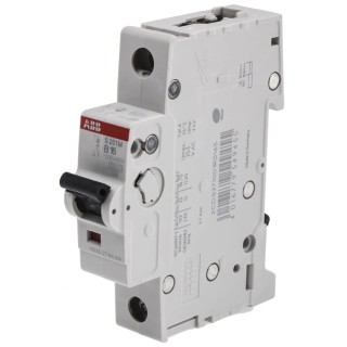 ABB System Pro M Compact Miniature Circuit Breaker, 1-Pole, 16A, Type B, 253V AC, 72V DC, 10kA 2CDS271001R0165 S201M-B16