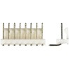 TE Connectivity MTA-100 Series Right Angle Through Hole Pin Header 8 Contacts 2.54 mm Pitch 1 Row Unshrouded 640457-8