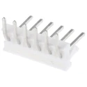 TE Connectivity MTA-100 Series Right Angle Through Hole Pin Header 6 Contacts 2.54 mm Pitch 1 Row Unshrouded 640457-6