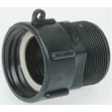 RS PRO Hose Connector BSP 3/4 in Male to Threaded Female Polypropylene Black 10 bar IBF/075M-PG