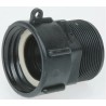 RS PRO Hose Connector BSP 3/4 in Male to Threaded Female Polypropylene Black 10 bar IBF/075M-PG