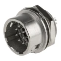 Hirose HR10A Series Circular Connector, 12 Contacts, Panel Mount, Miniature Plug Male, 100V, 2A, Solder HR10A-10R-12P(73)