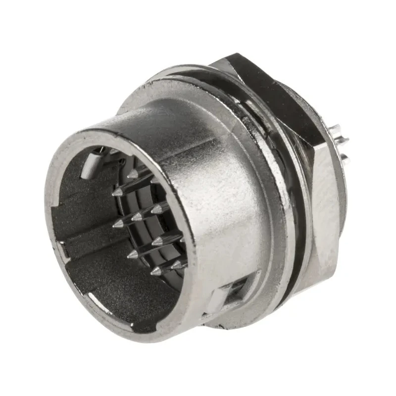 Hirose HR10A Series Circular Connector, 12 Contacts, Panel Mount, Miniature Plug Male, 100V, 2A, Solder HR10A-10R-12P(73)